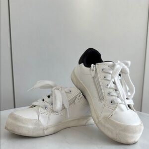 Zara White and Black Sneakers Classic Minimalist Design